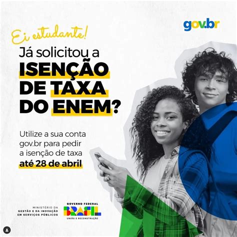 Ei Estudante J Solicitou Sua Isen O Da Taxa Do Enem Veja O