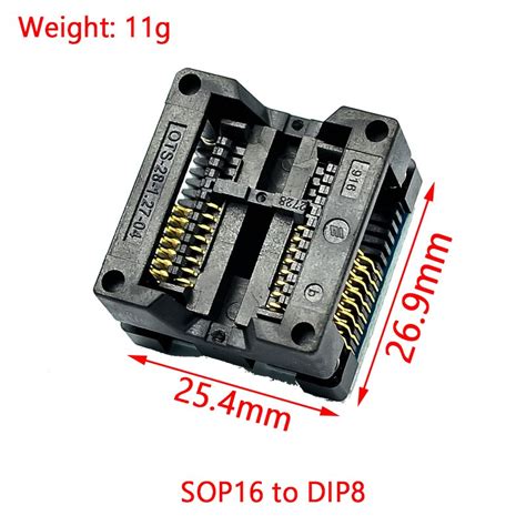 Soic Sop To Dip Wide Body Seat Wide Mil Programmer Adapter