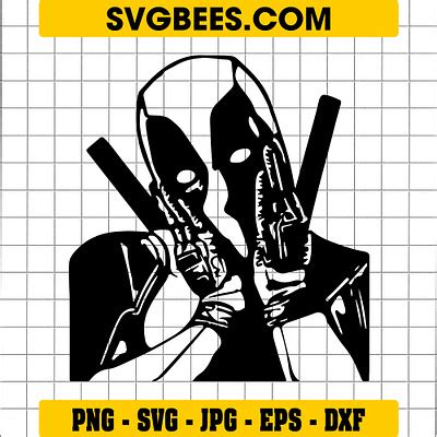 Deadpool Silhouette SVG by SVGbees: SVG Files for Cricut - Get Premium ...