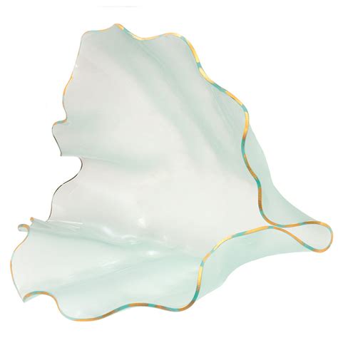 Annieglass Frosted Clamshell Sculpture