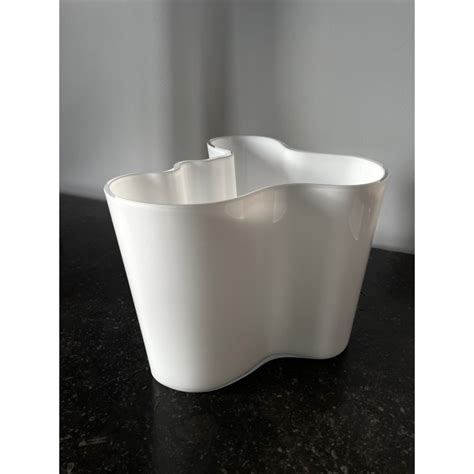 Iittala Savoy Vase D Alvar Aalto En Verre Blanc