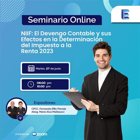 Seminario Online Niif El Devengo Contable Y Sus Efectos En La