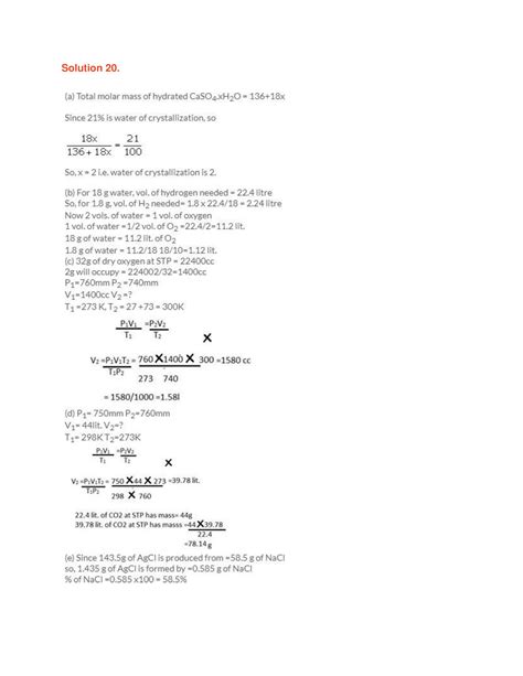 Selina Solutions Class 10 Concise Chemistry Chapter 5 Mole Concept And