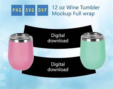 Wine Tumbler Template