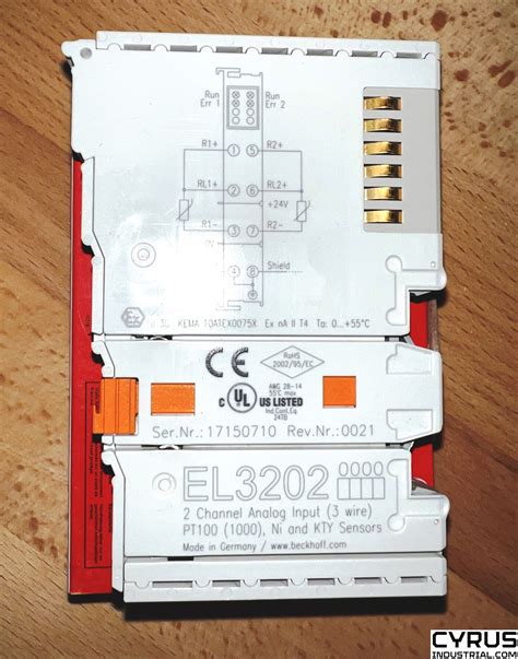 Beckhoff El Ethercat Terminal Channel Analog Input