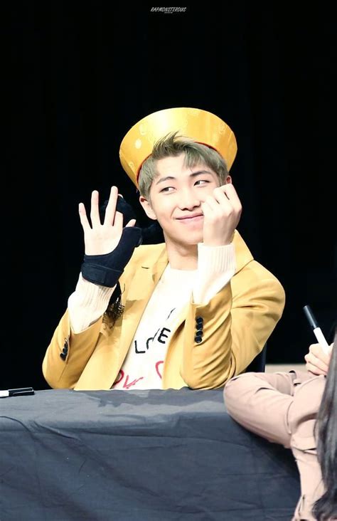 161016 HQ Mokdong Fansign Kim Namjoon Namjoon Bts Rap Monster