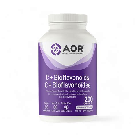 C Bioflavonoïdes 200 capsules AOR Syner G Suppléments