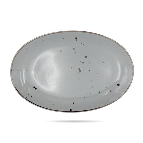 Półmisek owal 31 cm Cottage Grey Alumina BOGUCICE