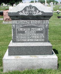 Bluford Jordan M Morial Find A Grave