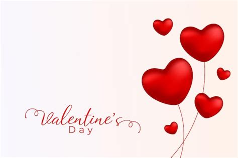 Free Vector | Valentine's day event background with heart balloon