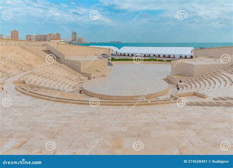 Amphitheatre at the Katara Cultural Village in Doha, Qatar Stock Image ...