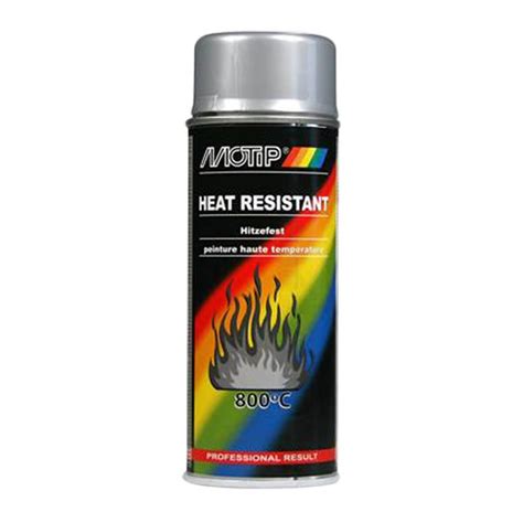 Heat Resistant Lacquer 400ML Motip Black 800C