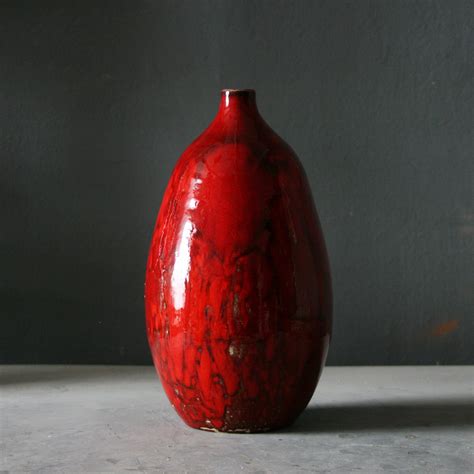 Handmade Ceramic Vase Red Pottery Vase Home Décor Vases Etsy