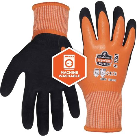 Ergodyne ProFlex 7551 A5 Coated Waterproof Gloves Thermal Protection