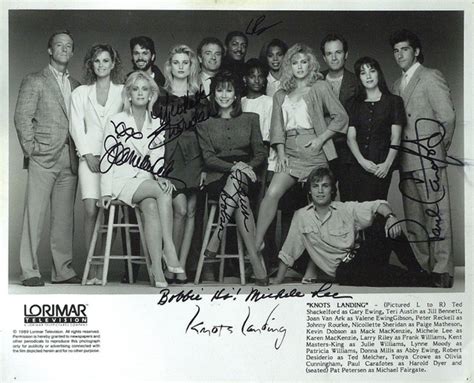 Knots Landing Cast Signed Photo