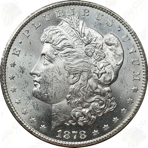 1878 Cc Morgan Silver Dollar Raw Uncirculated — Sku 53001