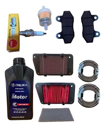 Kit De Afinacion Completo Para Moto Italika Ws Sport Env O Gratis