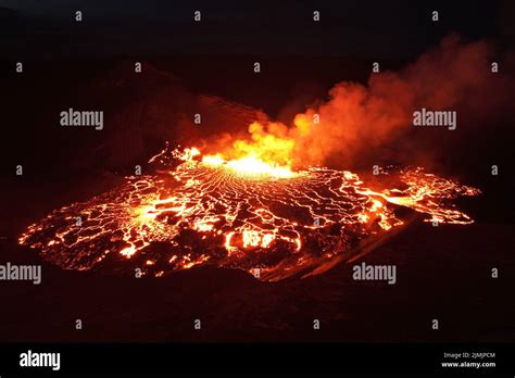 Meradalir Volcano Volcanic Eruption In Iceland Stock Photo Alamy