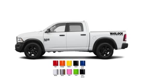 Ram 1500 Ds Warlock Box Side Decal 824 Ebay