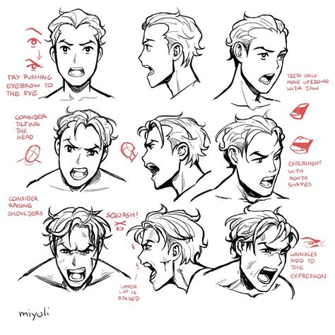 Miyuli On Twitter In Facial Expressions Drawing Drawing Tips