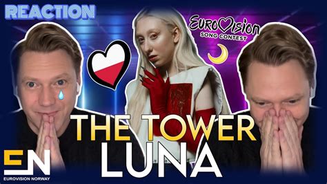 Reacting To The Tower By Luna Poland Eurovision Youtube