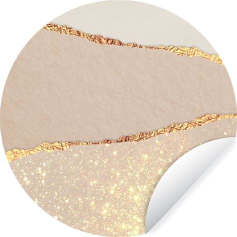 Wallcircle Muurstickers Behangcirkel Luxe Goud Glitter Roze