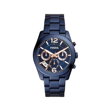 Montre Fossil Femme Acier Bleu Femme Mod Le Es Maty