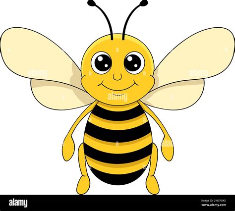 adorable cute bee insects 3 Stock Vector Image & Art - Alamy