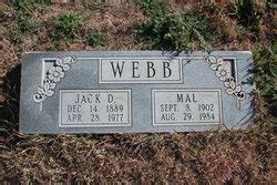 Jack D Webb (1889-1977) - Find a Grave Memorial