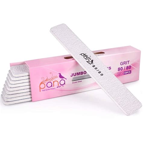 50pcs PANA Jumbo Double Sided Emery Nail File For Manicure Pedicure