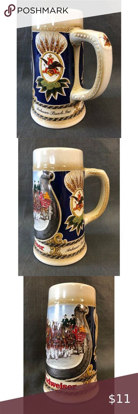 Budweiser Beer Stein Anheuser Busch Staffel Stoneware West Germany