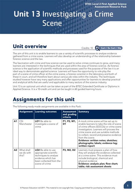 Pdf Btec Level 2 First Applied Science Assessment Front Sheet