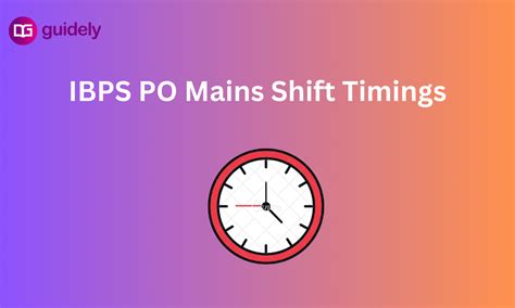 Ibps Po Mains Shift Timings Check Exam Duration