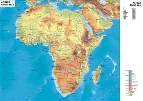 Physical Map Africa Map Of Africa