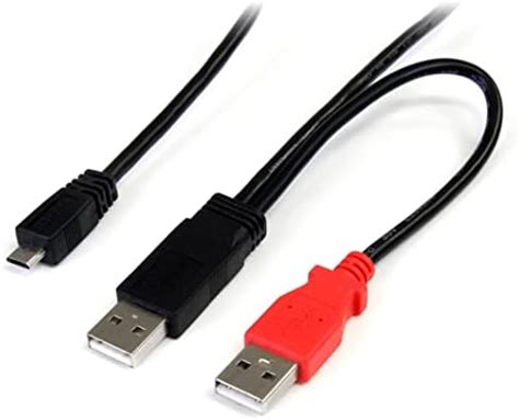 Startech Usb Hauby Feet Usb Y Cable For External Hard Drive