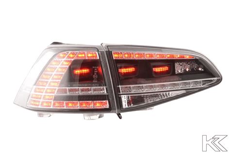 Volkswagen Mk7 Golfgtir Clearblack Led Tail Lights For Halogen Mo