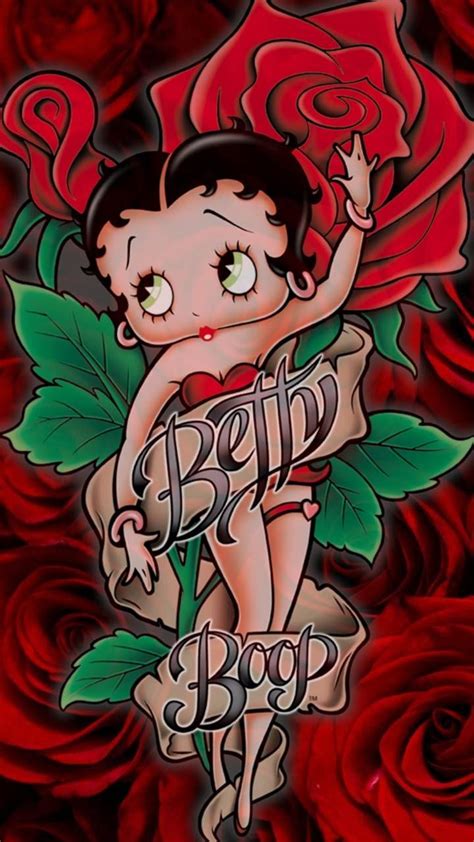 Download Betty Boop Red Rose Wallpaper By Glendalizz69 Be Free On