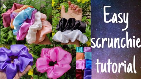 Diy Scrunchies Easy Scrunchie Tutorial How To Make A Scrunchie