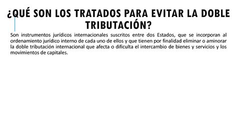 Solution Tratados Internacionales Para Evitar La Doble Tributaci N Udg