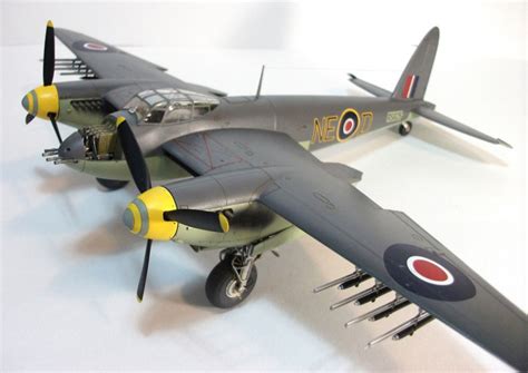 Here is a Tamiya model de Havilland Mosquito FB. Mk VI, a plane Britain used in WWII era ...