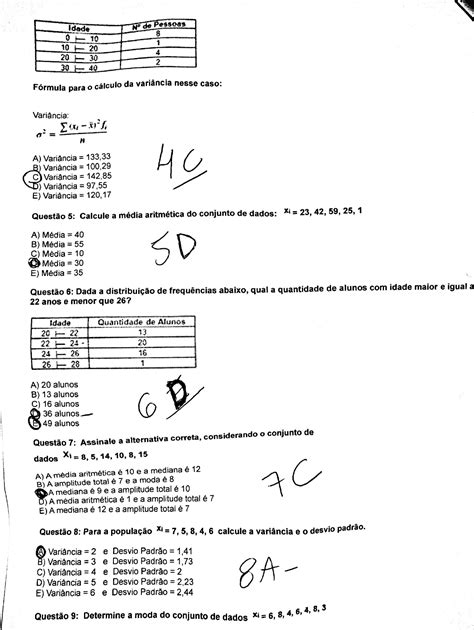 Prova Estat Stica Aplicada Unip Setembro Unip