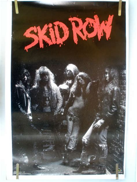 Rare Skid Row 1989 Vintage Original Music Poster