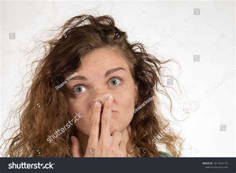 Beautiful Brunette Girl Picking Her Nose Stock Photo Shutterstock