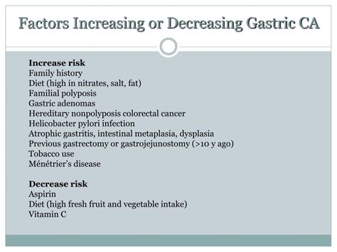 Ppt Diagnosis Surgical Management Of Gastric Malignancies