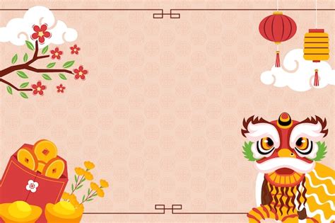 Free Vector | Flat chinese new year background