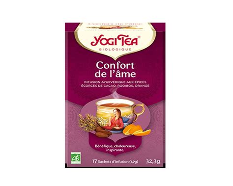 Confort de l âme Infusion Ayurvédique Bio Yogi Tea 17 sachets