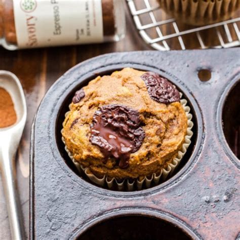 Healthier Double Chocolate Muffins With Coffee Glaze Recipe Runner