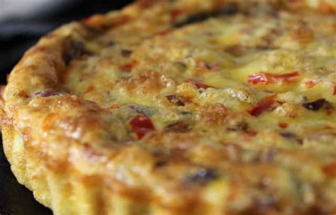 Quiche Sans P Te Au Thon Et Champignons Plat Et Recette