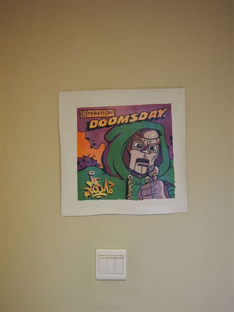 MF DOOM Operation Doomsday Album Cover Hand Painted on Canvas 10 by 10 ...