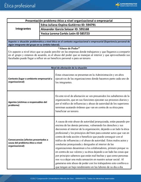 419894902 Actividad 3 Etica Profesional Presentación problema ético a